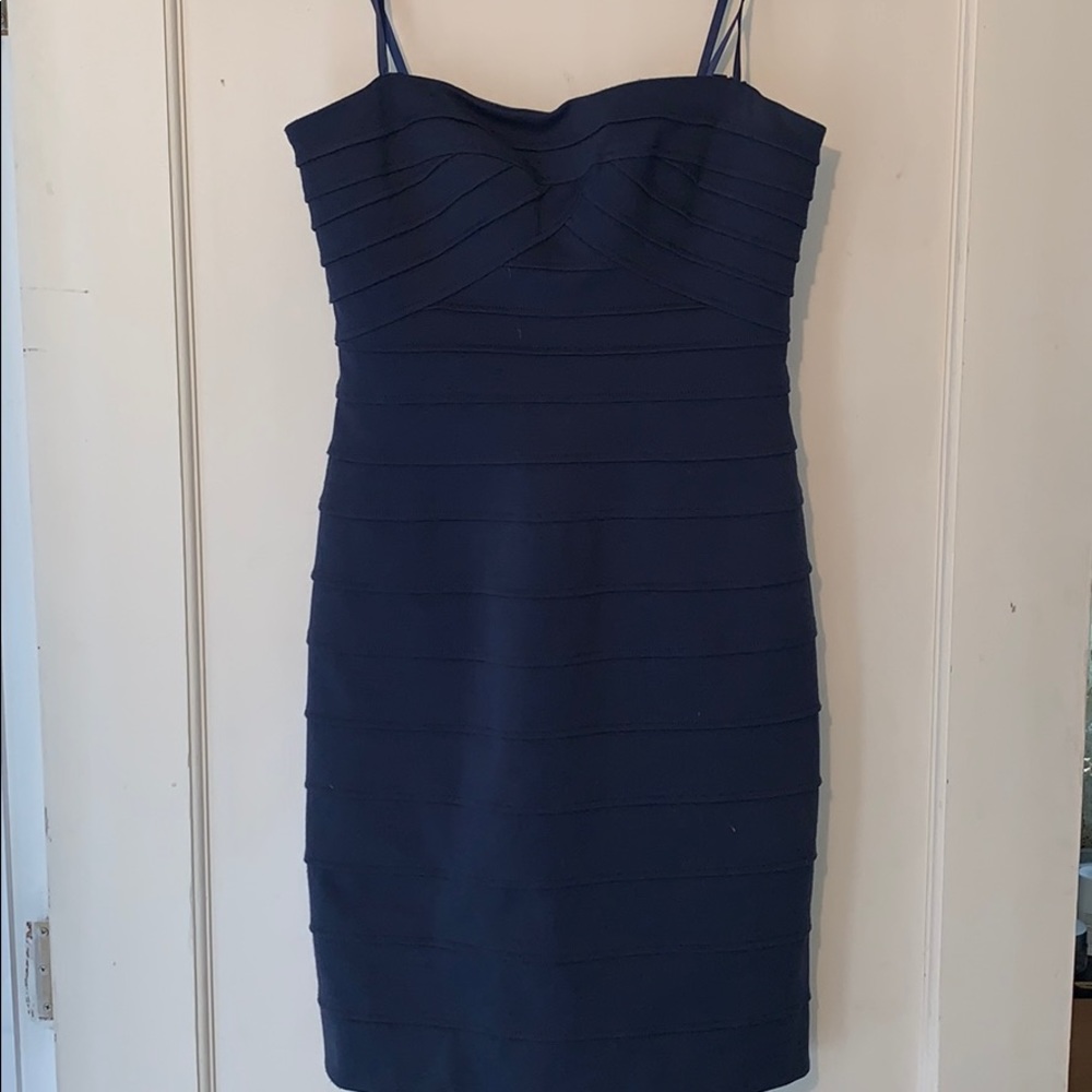 Strapless Navy bodyco dress
